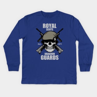 Royal Scots Dragoon Guards Kids Long Sleeve T-Shirt